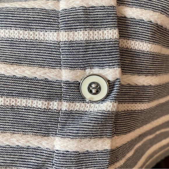 Anthropologie A New Day women’s nautical stripped cotton blend with buttons - Picture 4 of 9